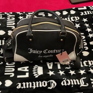 Juicy Couture Black and White Satchel
